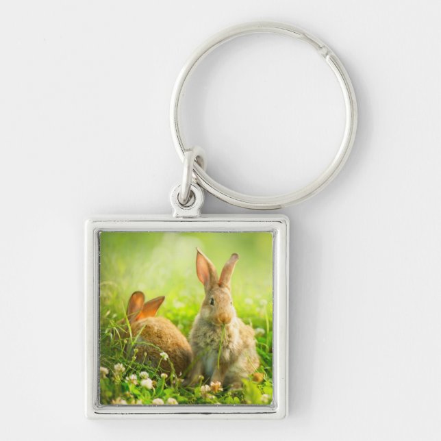 Ostern-Kaninchen Schlüsselanhänger (Vorne)