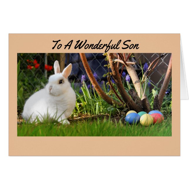 Ostern-Karte für einen Sohn (Vorderseite (Horizontal))