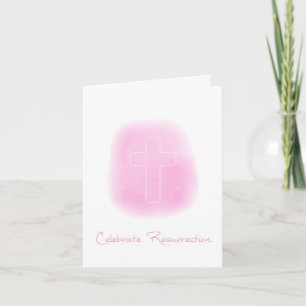Ostern Karte mit Kreuz Vers zum Feiern der Auferst
