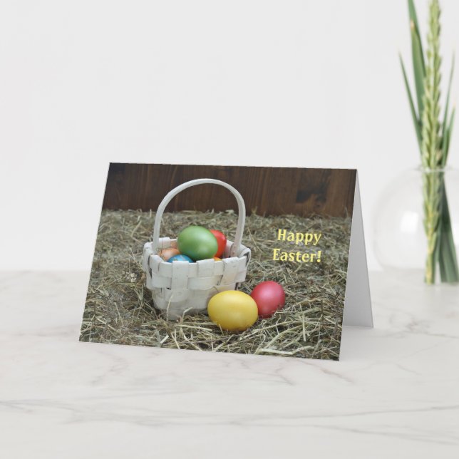 Ostern-Karte Osterei-3 Dankeskarte (Vorderseite)