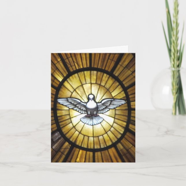 Ostern-Karte--Taube Feiertagskarte (Vorderseite)