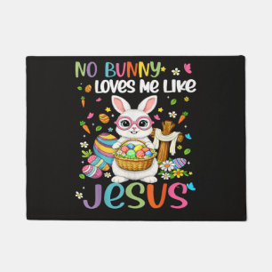 Ostern Kein Hase liebt mich wie Jesus Christlich Fußmatte