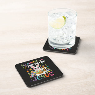 Ostern Kein Hase liebt mich wie Jesus Christlich Getränkeuntersetzer