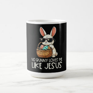 Ostern Kein Hase liebt mich wie Jesus Christlich Kaffeetasse