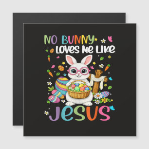 Ostern Kein Hase liebt mich wie Jesus Christlich Magnetkarte