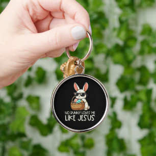 Ostern Kein Hase liebt mich wie Jesus Christlich Schlüsselanhänger