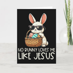 Ostern Kein Hase liebt mich wie Jesus Christliche Karte
