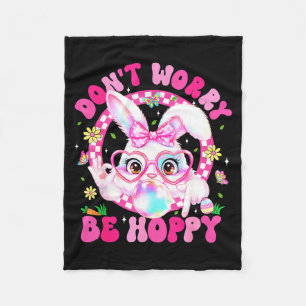 Ostern Keine Sorge Sei Hoppy Süßer Hase Sechs Sieb Fleecedecke