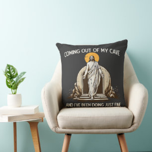 Ostern kommt aus meiner Höhle Jesus Kissen