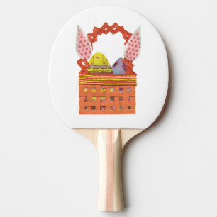 Ostern-Korb-Klingeln Pong Schläger Tischtennis Schläger