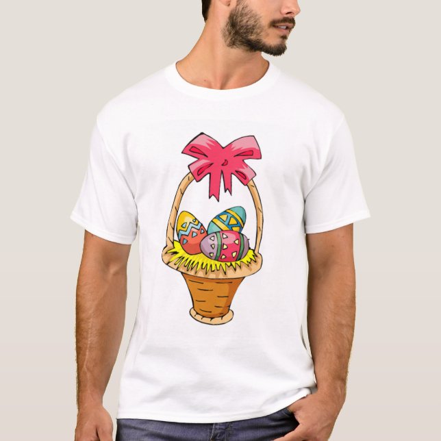 Ostern-Korb T-Shirt (Vorderseite)