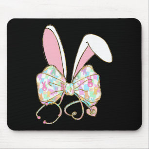 Ostern Krankenpflegerin Kokette Schleife Stethosko Mousepad