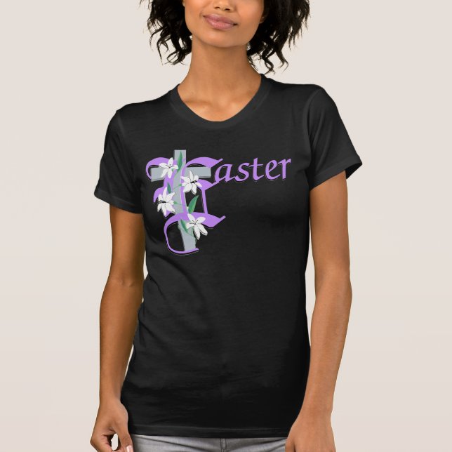 Ostern-Kreuz mit Lilly T-Shirt (Vorderseite)