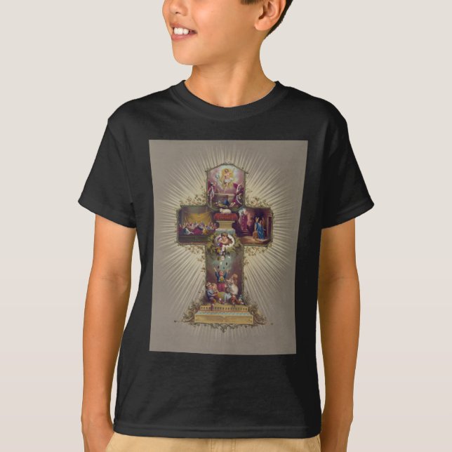 Ostern-Kreuz T-Shirt (Vorderseite)