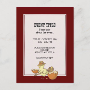 Ostern-Küken mit Bouzouki Feiertagspostkarte