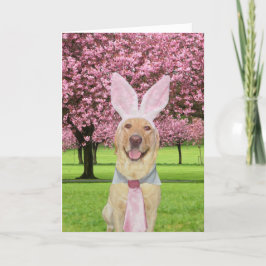 Ostern-Labrador Feiertagskarte