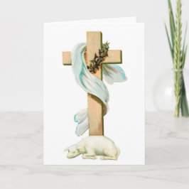 Ostern-Lamm Feiertagskarte