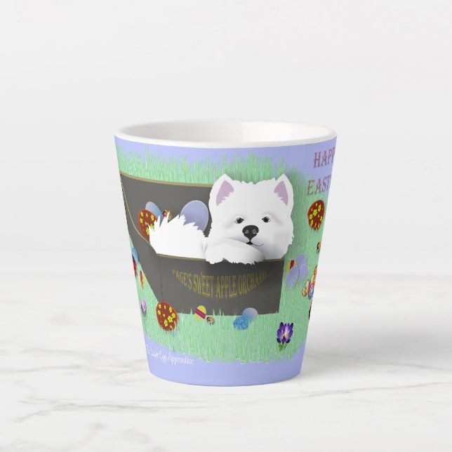 Ostern Latte Cup SamPup, die Ostereier Lehrling Milchtasse (Vorderseite)