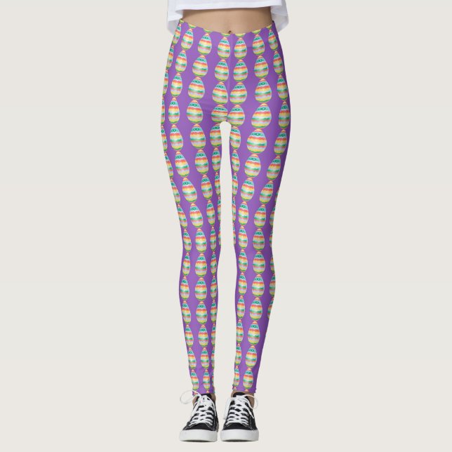 Ostern-Leggings-Osterei Legging Hosen fertigen Leggings (Vorderseite)