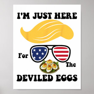 Ostern Lustig Trump Ich bin nur hier für die Eier Poster