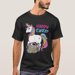 Ostern mit Einhorn und Ostereier für Mädchen T-Shirt