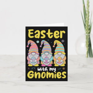 Ostern mit meinen Gnomies Lustige Ostergnome Karte