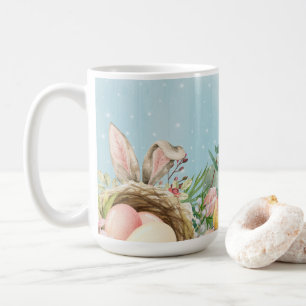 Ostern mit sonnigen Ohren und Pastellfarben Kaffeetasse