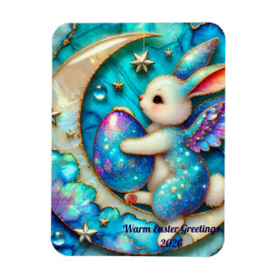 OSTERN ~ Mondhase ~ Flexibler Fotomagnet Magnet