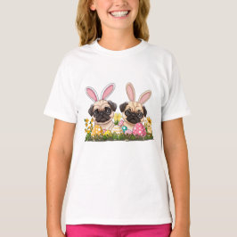 Ostern Mops Hunde Sonnige Ohren T-Shirt