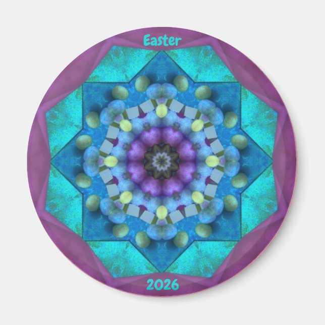 OSTERN  Muster 2026 ~  Magnet (Vorne)