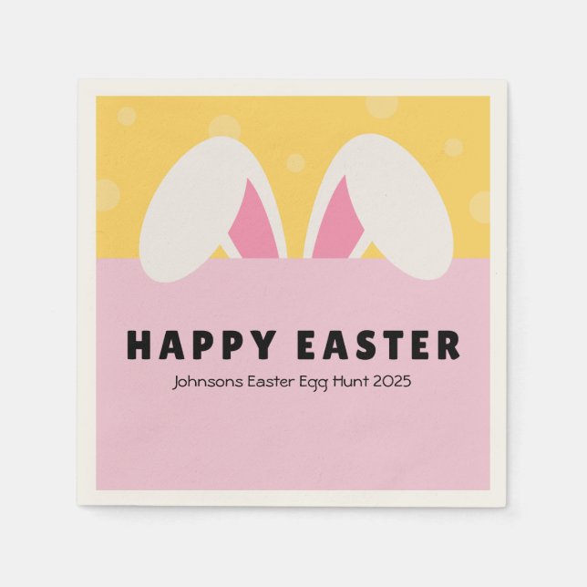 Ostern Napkins Frühjahr Abendessen Dekoration Oste Serviette (Vorderseite)