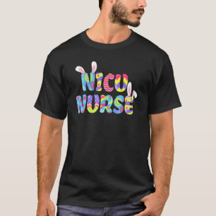Ostern Nicu Krankenschwester Süße Hasenohren Frohe T-Shirt