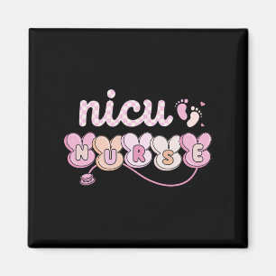 Ostern Nicu Nurse Retro Bunny Neonatal Intensiv C Magnet