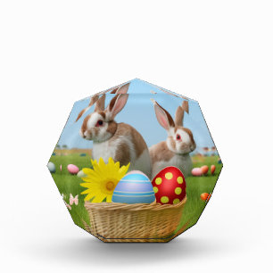 Ostern Niedlich Bunny für eine positive Stimmung Fotoblock