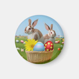 Ostern Niedlich Bunny für eine positive Stimmung Magnet