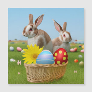 Ostern Niedlich Bunny für eine positive Stimmung Magnetkarte