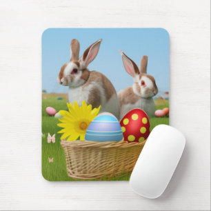 Ostern Niedlich Bunny für eine positive Stimmung Mousepad