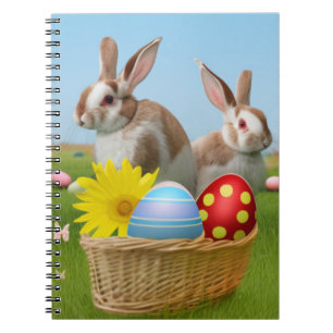 Ostern Niedlich Bunny für eine positive Stimmung Notizblock