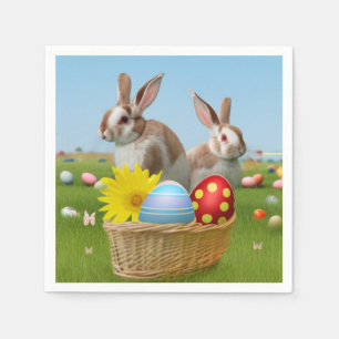 Ostern Niedlich Bunny für eine positive Stimmung Serviette