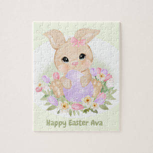 Ostern Niedlich Bunny Pink Lila Egg Individuelle N Puzzle