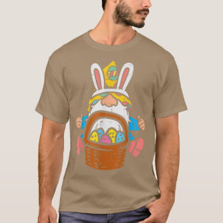 Ostern Nordic Gnome Bunny Oars Egge Korb Männer Wo T-Shirt