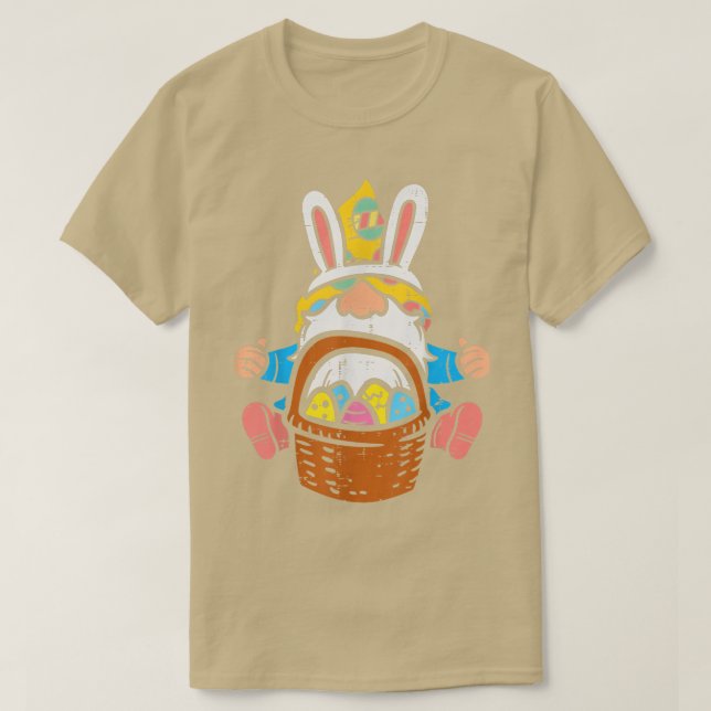 Ostern Nordic Gnome Bunny Oars Egge Korb Männer Wo T-Shirt (Design vorne)