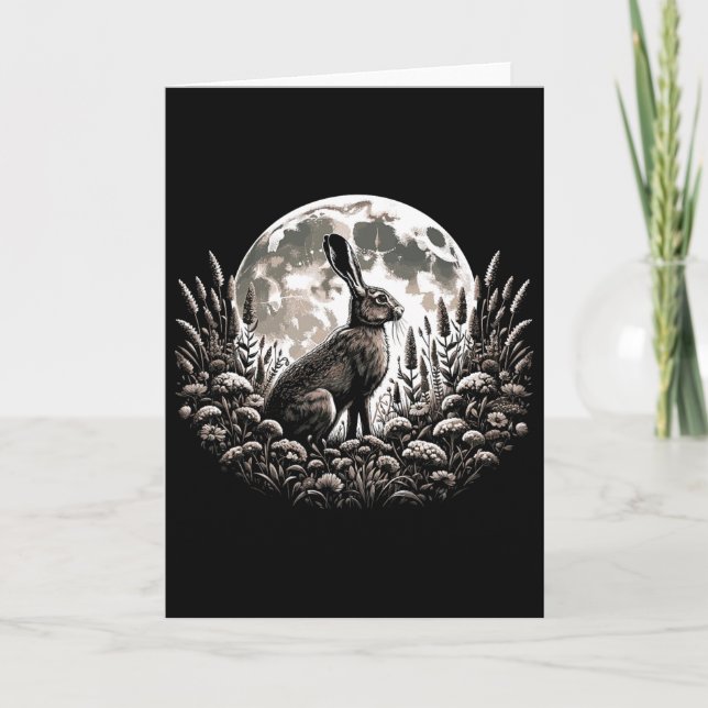 Ostern Ostara Eostre Heidentum Hexenwerk Frühjahrs Karte (Vorderseite)