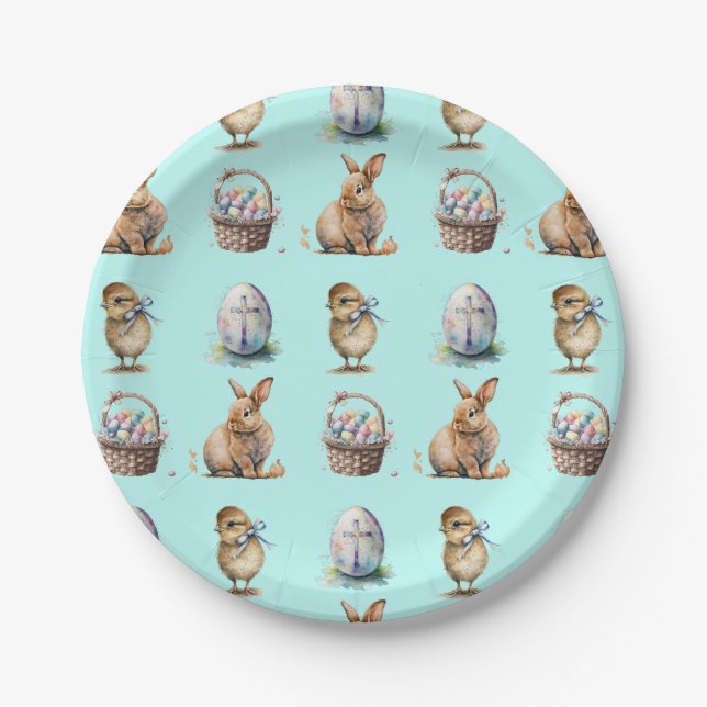Ostern Pappteller (Vorderseite)