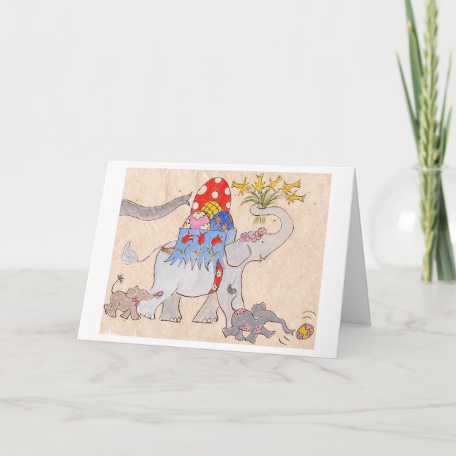 Ostern-Parade Feiertagskarte (Vorderseite)