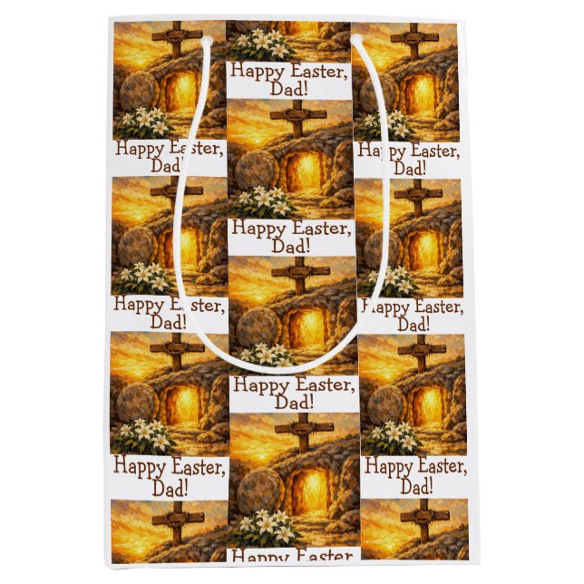 Ostern personalisierbare Geschenktasche Mittlere Geschenktüte (Vorderseite)