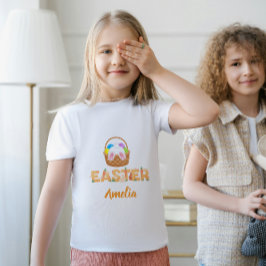 Ostern Personalisiertes Kinder-Feinjersey-T-Shirt Kleinkind T-shirt