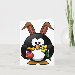 Ostern-Pinguin Feiertagskarte