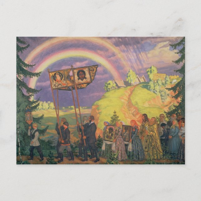 Ostern Procession, 1915 Feiertagspostkarte (Vorderseite)