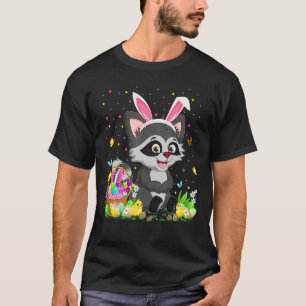 Ostern Raccoon Bunny Egg Jagd Raccoon Osterreich S T-Shirt